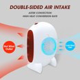thumbnail image 3 of 220V 500W Desktop Heater Heating Fan Mini Portable Home Office for Winter, 3 of 8