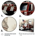 thumbnail image 3 of DESIGN ART Designart "Fire Truck"S Fiery Pursuit I" Transportation Fire Truck Wall Art Prints 44 in. wide x 34 in. high, 3 of 5