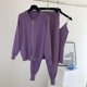 thumbnail image 4 of Cárdigans de punto con cremallera para mujer, conjunto de suéteres, pantalones y chaleco, moda, trajes de 3 piezas Nuevo traje de ocio para mujeres en primavera y otoño 2022, 4 of 5