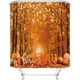 thumbnail image 3 of Juego de 4 cortinas de ducha de otoño para baño con alfombras, tapa de inodoro y alfombrilla de baño, cortina de ducha de otoño con 12 ganchos, cortina de ducha con hojas de arce y calabaza para, 3 of 7