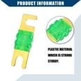 thumbnail image 6 of Unique Bargains 5 Pcs Mini ANL Fuses 30A Audio CD Fuse for Car Motorcycle Boat Durable Plastic Metal Gold Tone Green, 6 of 6