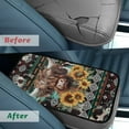thumbnail image 4 of Yuyamidu Highland Cow Car Central Armrest Cover for Truck Van Sedan Aztec Auto Center Console Cover Sunflower Car Center Console Armrest Cushion Accessory, 4 of 7