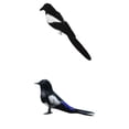 thumbnail image 1 of 2 piezas pájaro artificial emplumado Realistic Garden Home Ornament urracas, 1 of 9