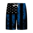 thumbnail image 3 of FAVIPT USA American Flag Shorts,Men's Patriotic Board Shorts Swim Trunks,Mens Swim Shorts Comfort Quick Dry Summer Beach Shorts Swimwear Bathing Suits, 3 of 5