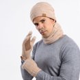 thumbnail image 3 of SYMOID Beanie Hat Scarf Gloves Set, Fleece Lined Winter Accessories for Men Women,Size Free Size, 3 of 4