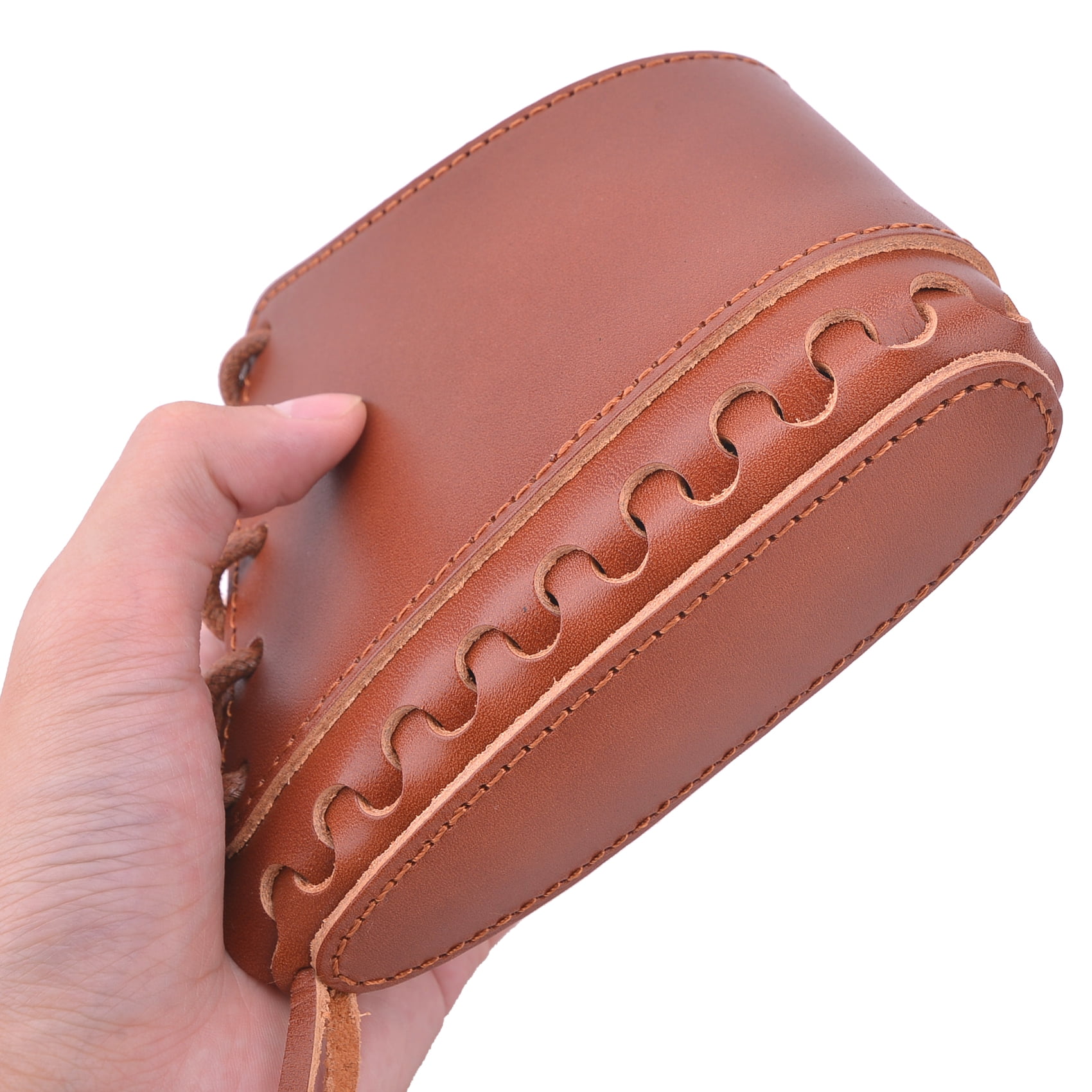 WAYNE'S DOG Full Grain Leather Gun Recoil Pad Buttstock Extension for Rifles Shotguns