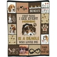 thumbnail image 2 of Dog Beagles Blanket Dog Gifts for Dog Lovers Fuzzy Plush Fleece Throw Blanket Super Soft Cozy Warm Dog Decor Blanket for Girls Boys Kids Women 40"X50", 2 of 6