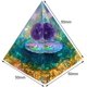thumbnail image 2 of Pirámide de orgonita, piedras naturales de amatista con chakras, bolas de cristal de orgonita, protección de pirámide, decoración de meditación para poder de Reiki, 5 cm Rojo Verde, 2 of 3