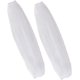 thumbnail image 1 of Un par de guantes de boda blancos con perlas, de poliéster, con mangas abullonadas de malla desmontables de 68,5 cm de largo. Guantes sin dedos ideales para vestidos de novia., 1 of 8