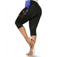 thumbnail image 3 of Leggings Capri de Talla Extra con Estampado de Bandera Americana Rosegal Leggings de talla grande, 3 of 5