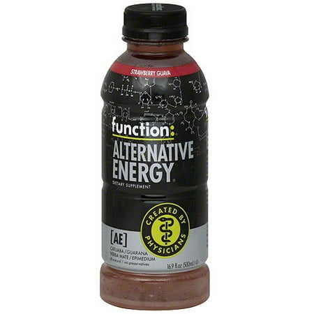 Function: Alternative Energy Strawberry Guava Energy Drink, 16.9 oz (Pack of 12)