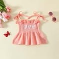 thumbnail image 5 of XZNPDUCQ Girls Summer Outfit Short Sleeve T-Shirt Tee Tops Joggers Casual Elastic Shorts 2Pcs kids Casual Elastic Shorts 2Pcs Dailywear Pink，6-9 Months, 5 of 9