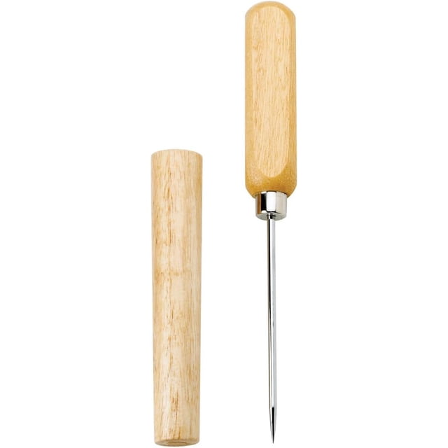 HIC Harold Import Ice Pick with Sheath, 8-Inch, Off-White