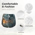 thumbnail image 6 of Lsque Magical Butterfly In Forest Printed Women's Running Shorts with Liner Pockets,Elastic Quick Dry Workout Athletic Gym Yoga Shorts,Womens High Waist Shorts-Small, 6 of 9