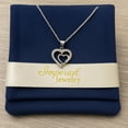 thumbnail image 3 of Collar De Corazones Entrelazados Para Mujer De Plata 925 Plateado, 3 of 5