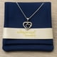 thumbnail image 3 of Collar De Corazones Entrelazados Para Mujer De Plata 925 Plateado, 3 of 5