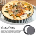 thumbnail image 3 of Quiche Pan Removable Bottom Non Stick Cake Mould Carbon Steel Bakeware Kits Baking Accessory Kitchen Supplies Cooking Tools Thickened 10 inch, 3 of 8