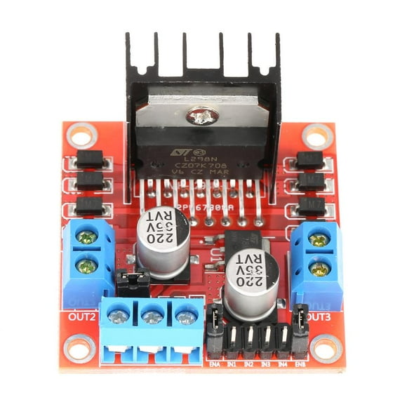 Garosa Stepper Motor Driving Module, Motor Driver,1pc L298N Module H Bridge Driver Board Module for Stepper Motor Smart Car Robot
