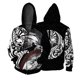 thumbnail image 3 of Sudadera con capucha con estampado de guerrero de tendencia de moda, sudadera con cremallera, informal y versátil, sudadera con capucha para hombre, sudaderas cómodas para hombre, sudadera con capucha, 3 of 5