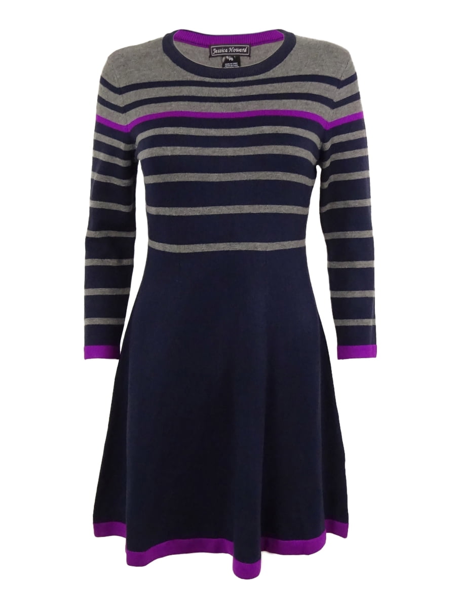 jessica howard striped sweater dress