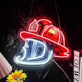 thumbnail image 4 of Firefighter Helmet Neon Sign ,Firefighter Helmet LED Light for Wall Decor, 4 of 5