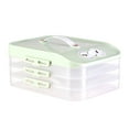 thumbnail image 2 of Food Storage Box Large Capacity Food Grade BPA Free with Handle Non-Stick Fresh-keeping Multi-layer Frozen-Dumpling Storage Case Refrigerator Sealed Tray Home Supplies, 2 of 8