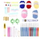 thumbnail image 1 of Kit de tejido DIY con ganchos de crochet de plástico de crisantemo azul y bolsa de almacenamiento de hilo de lana para principiantes, 1 of 15