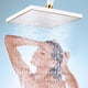 thumbnail image 1 of Ducha de cabezal de ducha presurizada con 81 agujeros de agua, ducha de techo cuadrada, blanco, 1 of 6