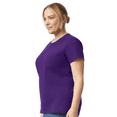 thumbnail image 3 of Gildan Women’s T-Shirt, 100 Ultra Cotton, Crewneck Short Sleeve Classic Tee, Purple, Sizes S-3XL, 3 of 5