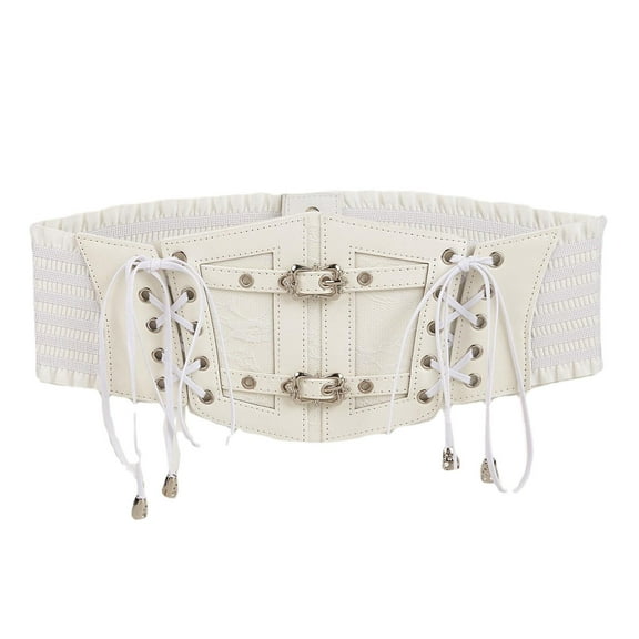 amagogo Womens Elastic Waist Belt Fashion Chunky Belts Tied Waistband Ladies Corset Belt