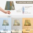 thumbnail image 5 of Elephants and Rainbows Flowers Desk Lamp 3 Color Modes LED Table Lamp Nightstand Reading Light for Bedroom Living Room, 5 of 8