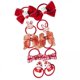 thumbnail image 1 of Lazos para el cabello con motivos florales,Bandas elásticas para el cabello con dibujos animados para niñas,Coleteros estilo chinoiserie para niñas,regalos navideños,Pinzas para el pelo de, 1 of 8