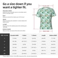 thumbnail image 4 of Bixox Men's Horse And Flower Printed Short Sleeve Skinny Athletic T-Shirt, 4 of 6