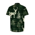 thumbnail image 4 of Hombres de Manga Larga, Navidad Impresa Turndown Collar Blusa, Casual Moda Botón Camisa para las Vacaciones, 4 of 5