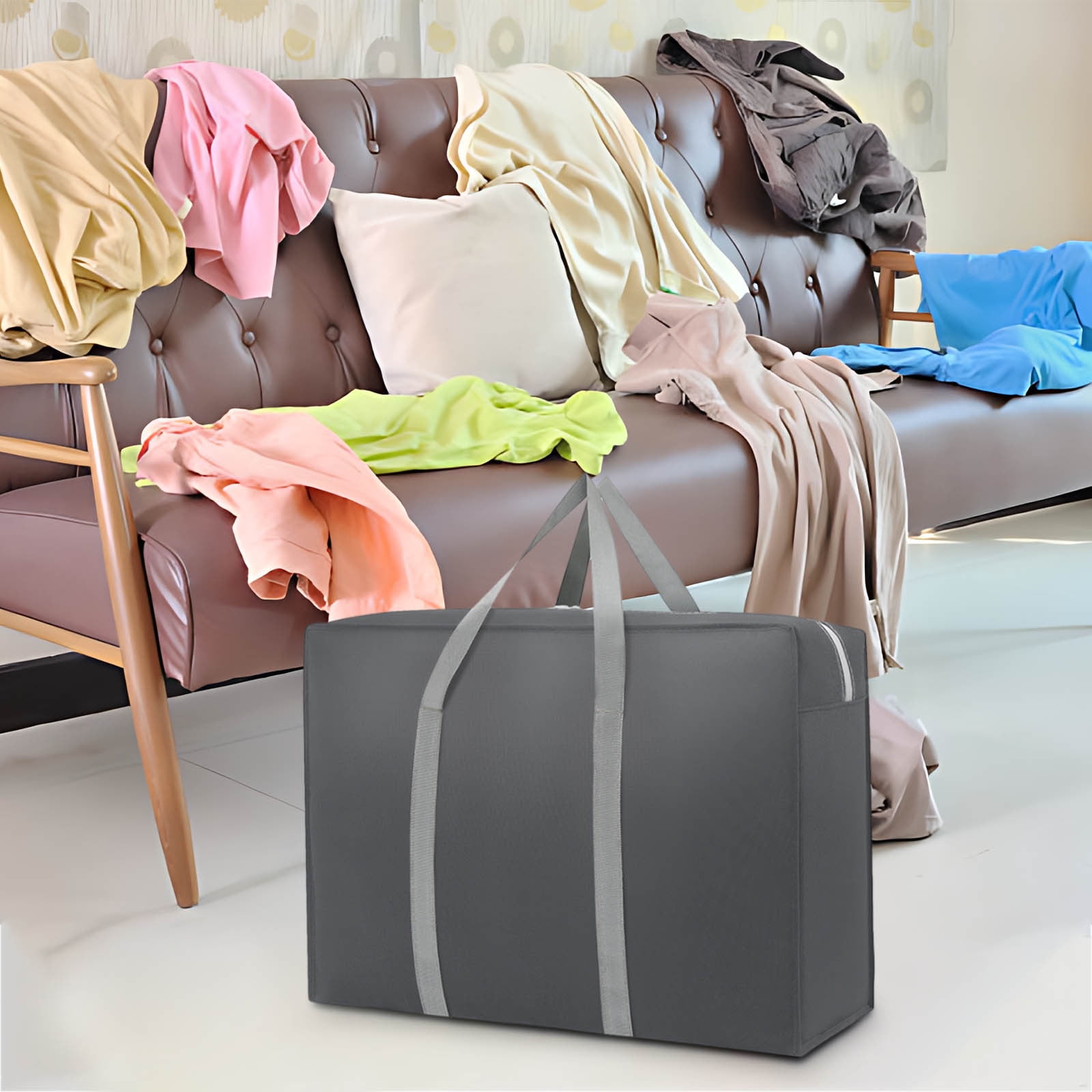 Sac De Transport Pliable Pour équipement De Camping - Tissu Non Tissé Résistant Avec Poignées