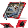 thumbnail image 5 of For Lenovo Tab M11/Tab K11 LTE/Xiaoxin Pad 2025 Case 11 inch, 360 Hand Strap, Shoulder Strap, Kickstand, Rugged Drop Protection, Red, 5 of 7