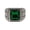 Green, variant on Vintage Gemstone Signet Rings for Men Square Stone Wide Band Stripe Stainless Steel Silver Plated Retro Gothic Biker Daily Wear Personalized Gift Jewelry Black 12