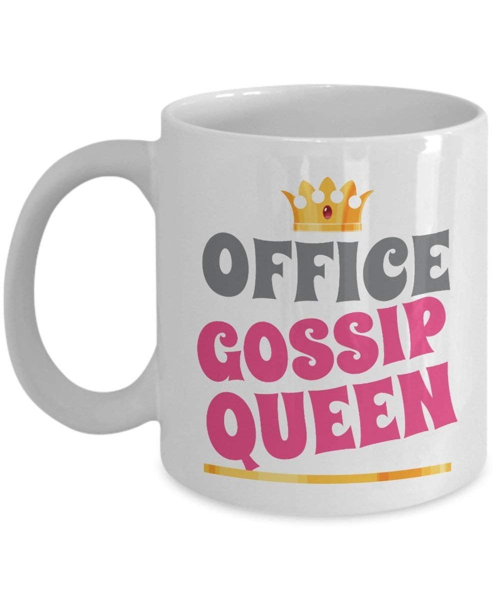 Office Gossip Queen Crown Coffee & Tea Gift Mug Supplies And Funny Office Accessories For Women Office Gossip Queen Crown Coffee & Tea Gift Mug Supplies And Funny Office Accessories For Women