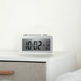 thumbnail image 6 of TISHITA Digital Clock Desk Clocks Large Screen Display Small Clock Home Decor LCD 12/24H Display Bedroom Snooze Beside Bedside Clocks white, 6 of 8