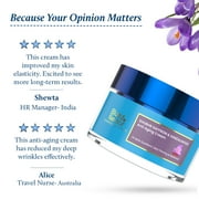Blue Nectar Ayurvedic Anti Aging Cream for Women for Collagen Boost and Deep Moisturizer with Saffron (14 Herbs, 50g)