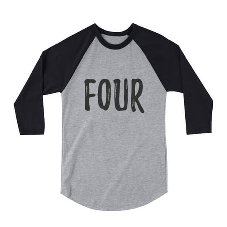 Tstars Boys Unisex 4th Birthday Gift Shirt Birthday Gift for 4 Year Old Baseball Birthday Shirts for Boy Tshirt Graphic Tee Child B Day Birthday Party 3-4 Sleeve Jersey Toddler Shirt