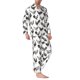 thumbnail image 2 of Balery Funny Chicken Pijama para Hombre de Dos Piezas con Manga Larga, Conjunto de Dormir y Descanso Suave con Bolsillos-XX-Large, 2 of 7