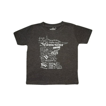 

Inktastic Minnesota State Word Salad Gift Toddler Boy or Toddler Girl T-Shirt