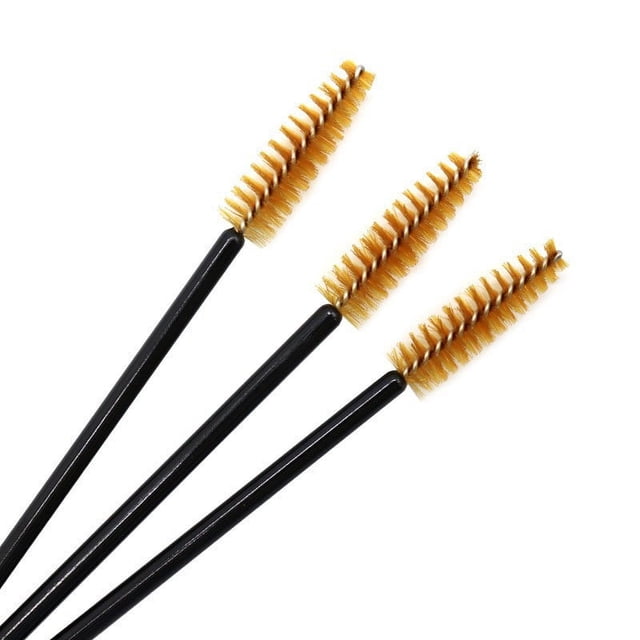 Mini cepillo de nailon desechable, portátil, de color, para pestañas, en espiral, para cejas, cepillo de pestañas, peine de maquillaje