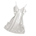 thumbnail image 3 of Camisón de satén Yinane con encaje para mujer METRO, 3 of 7