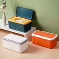 thumbnail image 5 of ABPETE Tissue Box with Lid, Modern Desktop Tissue Box Holder, Facial Tissue Dispenser Box, Cover Holder Napkin Organizer Wet Tissue Box with Lid Rectangular Storage Box Tissue Dispenser Box, 5 of 9