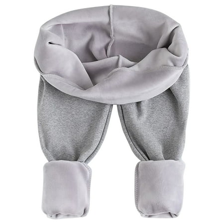 

Awdenio Winter Leggings for Women Plush Thickened Underlay Pants Over The Belly High Waist Pregnancy Pants Size M-3XL
