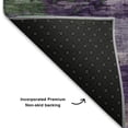 thumbnail image 5 of Addison Rugs Mayfield Premium Machine Washable Transitional Abstract Purple Rectangle Rug, 3' x 5', 5 of 6