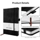 thumbnail image 3 of A5 Notebook, Notebook A5 Note Book Note Pad Journal Notebook A5 Notepad PU Leather Notebook Note Taking 200 Pages (100 Sheets)- Black, 3 of 4