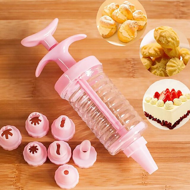 Biscuit Cookie Press Mold DIY Cookie Maker mold biscuit maker Cake Decorating Icing Frosting Kit with Nozzles